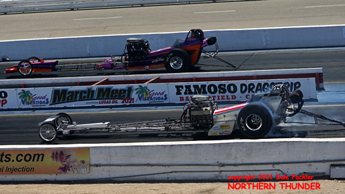 Shayne Stewart - A/FD - #7724 (near lane) vs 
Rick Ewens - A/FD - #7226 (far lane)